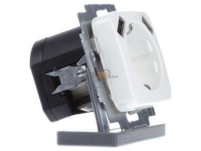 Ansicht links Busch Jaeger 20 EUCB2USB-214 SCHUKO-2x USB Steckdose 