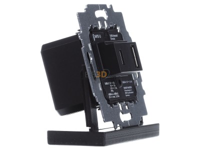 Ansicht links Busch Jaeger 6475 U Netzteil-Einsatz USB A+C 