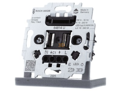 Front view Busch Jaeger 64814 U Electronic switch MOSFET 
