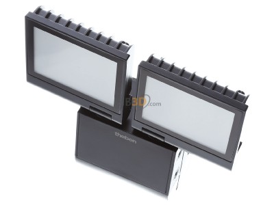 Ansicht oben vorne Theben theLeda S17-100 BK LED-Strahler 17 Watt, schwarz 