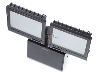 Ansicht oben vorne Theben theLeda S17-100L BK LED-Strahler 17 Watt, schwarz 