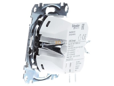 Ansicht rechts Merten MEG4366-0120 USB-Ladeeinsatz Typ A+C mit Power-Delivery-T,_- Aktionsartikel