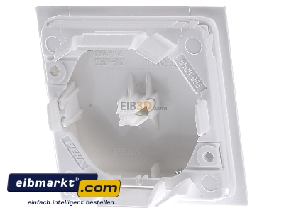 Back view Peha D 20.540.02 Cover plate for switch/push button white 
