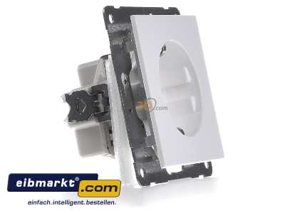 View on the left Peha D 20.6511.02 Socket outlet protective contact white 
