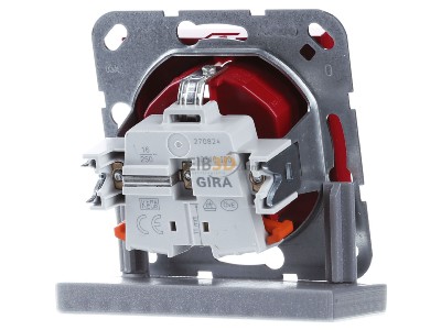 Ansicht hinten Gira 4188108 Steckdose WSV Rot 