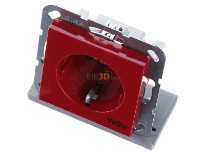 Ansicht oben vorne Gira 4188108 Steckdose WSV Rot 
