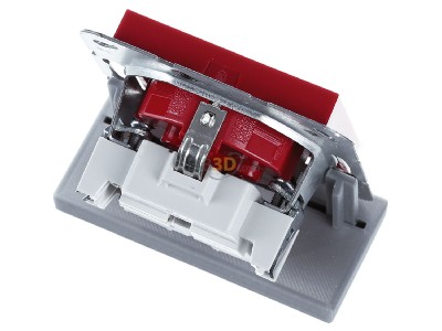 Ansicht oben hinten Gira 4188108 Steckdose WSV Rot 