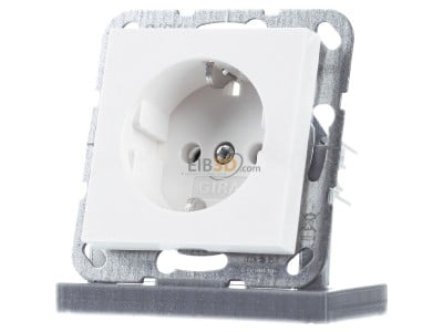 Front view Gira 446627 Socket outlet protective contact 
