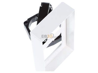 View top right Jung LS 982 HBF WW Frame 2-gang white 
