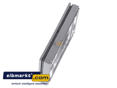 View top right Gira 021165 Frame 1-gang aluminium - 
