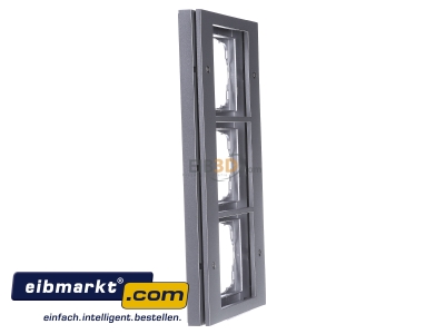 Ansicht links Gira 021365 Abdeckrahmen 3f.alu TX44 