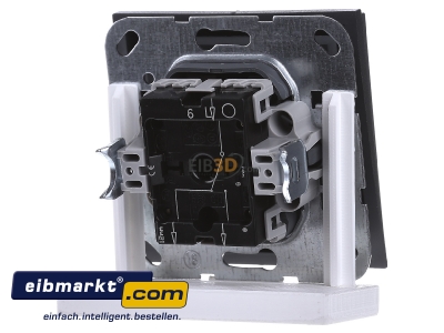 Back view Gira 012667 Two-way switch flush mounted anthracite
