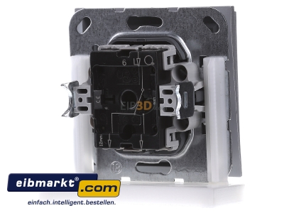 Back view Gira 012665 Two-way switch flush mounted aluminium - 
