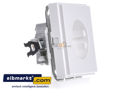 View on the left Gira 018866 Socket outlet protective contact white 
