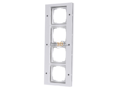 Front view Gira 021466 Frame 4-gang white 
