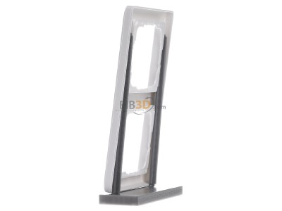 Ansicht rechts Gira 021203 Abdeckrahmen 2fach reinwei glnzend bruchsicher, 