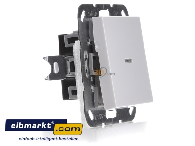 View on the left Gira 012203 Two-way switch flush mounted white 
