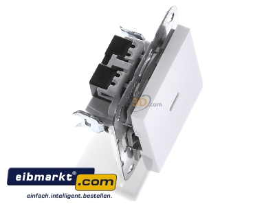 View top left Gira 012203 Two-way switch flush mounted white 
