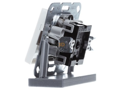 View on the right Gira 012503 Series switch flush mounted white 
