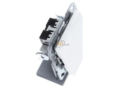 View top left Gira 012503 Series switch flush mounted white 
