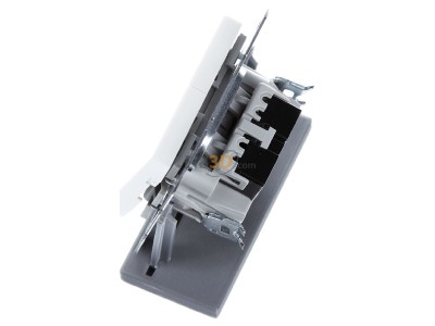 View top right Gira 012503 Series switch flush mounted white 
