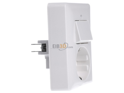 Ansicht links Gira 017603 Schuko-Wechselschalt. rwsg 