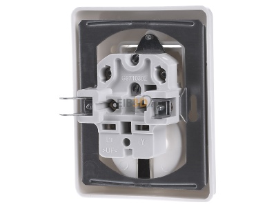 Back view Gira 017603 Combination switch/wall socket outlet 17603
