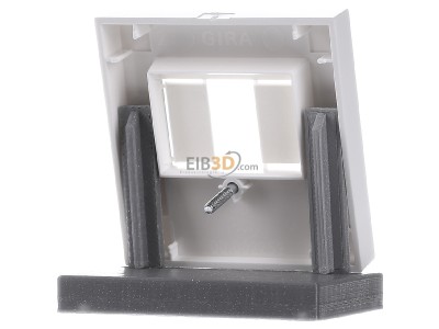 Ansicht hinten Gira 027603 Zentralabdeckung rws-gl f.TAE-Anschludose 