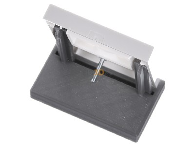 Ansicht oben hinten Gira 027603 Zentralabdeckung rws-gl f.TAE-Anschludose 
