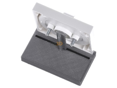 Ansicht oben hinten Gira 066603 Zentralplatte rws-gl m.Knebel f.Jalousies 