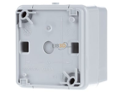 Ansicht hinten Gira 310630 Wippschalter AusWe WG Aufputz, grau 