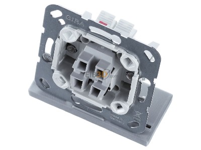 View up front Gira 312600 Two-way switch flush mounted - Push button off/change insert, 
