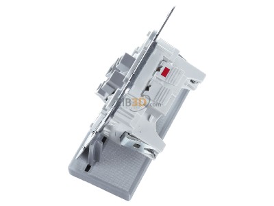 View top right Gira 312600 Two-way switch flush mounted - Push button off/change insert, 
