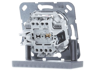 Back view Gira 315100 Push-switch button - Rocker switch normally open insert, 
