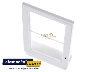 View up front Jung FD 982 WW Frame 2-gang white - 
