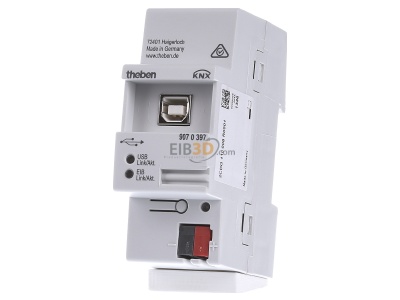 Front view Theben 9070397 USB Data interface for home automation 
