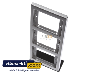 View up front Berker 13337004 Frame 3-gang stainless steel
