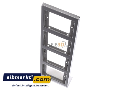 View up front Berker 13437004 Frame 4-gang stainless steel
