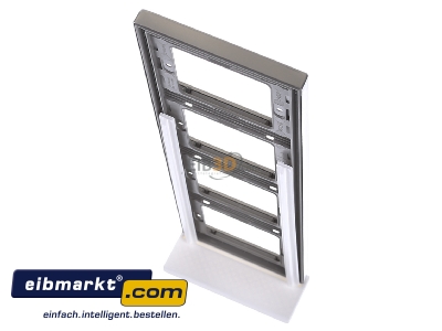 Top rear view Berker 13437004 Frame 4-gang stainless steel
