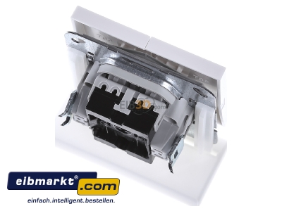 Top rear view Gira 0125112 Series switch flush mounted white - 
