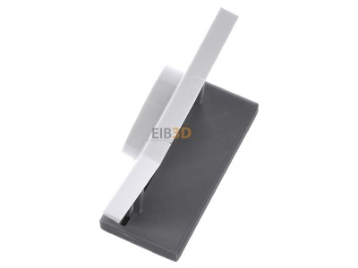 Ansicht oben rechts Gira 0650112 Dimmer-Abdeckung rws-gl 