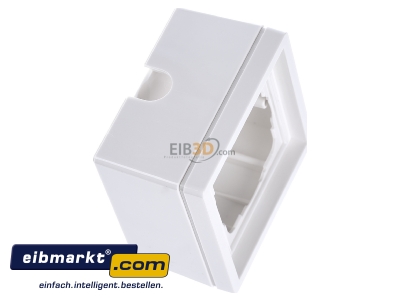 View top left Gira 0061112 Surface mounted housing 1-gang white 
