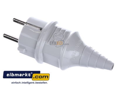 Ansicht oben rechts Mennekes 10749 Schuko-Stecker 16A,2p+E,230V,IP44gr 