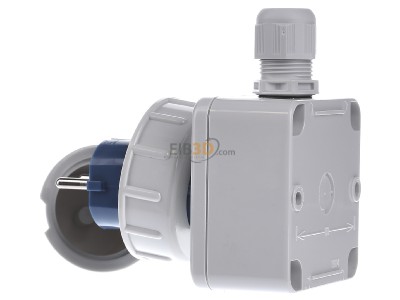 View on the right Mennekes 10864 Plug with protective contact for devices 
