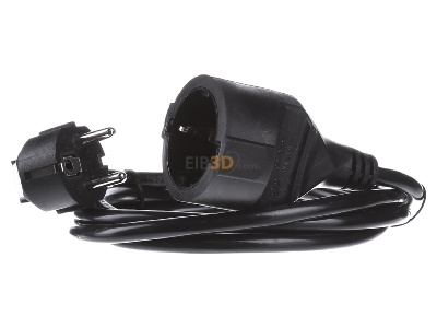 Front view Bachmann 341.184 Power cord/extension cord 3x1,5mm 2m 
