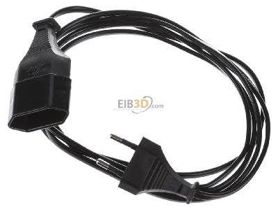 View up front Bachmann 233.184 Power cord/extension cord 2x0,75mm 2m 
