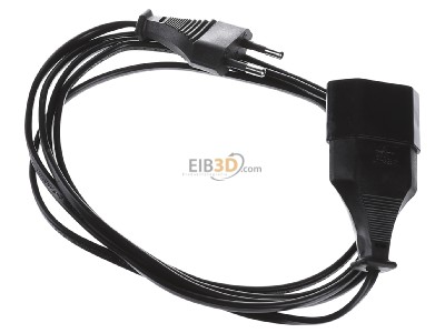 Top rear view Bachmann 233.184 Power cord/extension cord 2x0,75mm 2m 
