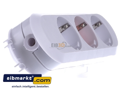 View on the left Bachmann 385.270 Socket outlet strip white
