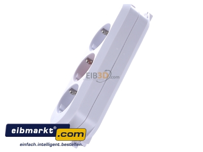 View top right Bachmann 385.270 Socket outlet strip white
