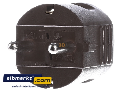 Frontansicht Bachmann 910.470 Schuko-Stecker br, Zentral 